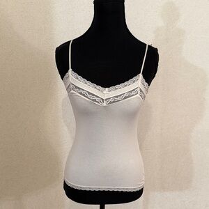 Banana Republic White Lace Camisole